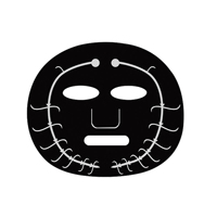 Masque facial intelligent à micro-courant alimenté par l'IA, infusé à l'acide kojique, anti-âge, liftant, raffermissant, tonifiant intelligent, masque noir