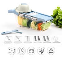 Wxl007 Groenten Snijmachines Shredders Multi-Slicer Dunschiller Wortelfruit 6 In 1 Gadgets Snijgereedschap Groentesnijder Rasp