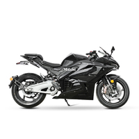 Moto électrique de course 15000W 72V, modèle 2025, vitesse maximale >150 km/h, fournie directement par l'usine