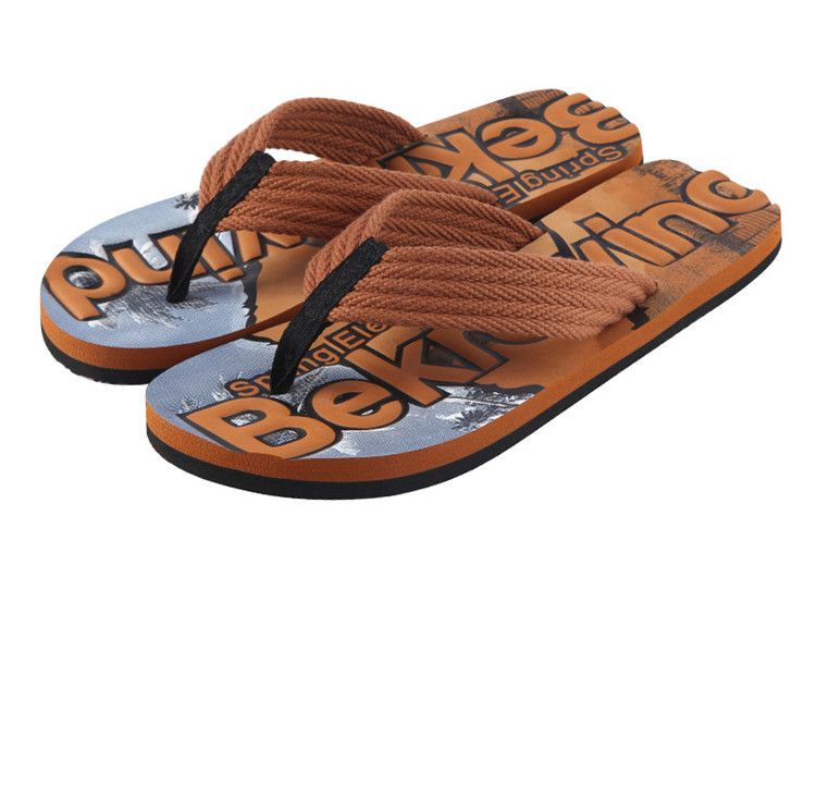 2021 Good Price Printed Mens Slippers Wholesale Outdoor Indoor Summer Beach Casual Non-slip Sandals Shoes Men Flip Flops