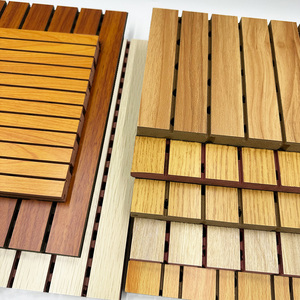 Panneau acoustique perforé en MDF peint, revêtement mural en bois, vernis, rainuré, MASTER ACOUSTIC - Product Image 2