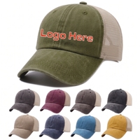 Casquettes de baseball personnalisées OEM avec logo, imperméables, 5 panneaux, en sergé de coton, dos en maille, rivets, pour l'extérieur