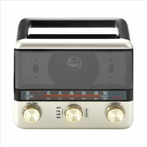 Custom Retro Portable Radio AM FM Full Band Receiver BT <b>Speaker</b> <b>USB</b> TF Playback Flashlight Rechargeable Vintage Audio Device - Product Image 1