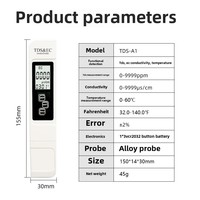 Pena uji kualitas air TDS multifungsi portabel stok pabrik terlaris EC PH meter rumah tangga pengiriman cepat