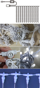 Guirnalda de Luces LED TOPREX DECOR, Cortina de Luces de Navidad <span class=keywords><strong>para</strong></span> Exteriores, Decoración <span class=keywords><strong>para</strong></span> Bodas, Fiestas, con Certificación CE RoHS - Product Image 4