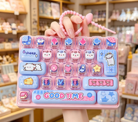 Porte-clés Pendentif Clavier Mécanique Anti-Stress en Plastique à 26 Touches, Jouet Unisexe pour Adultes (14 ans et plus)