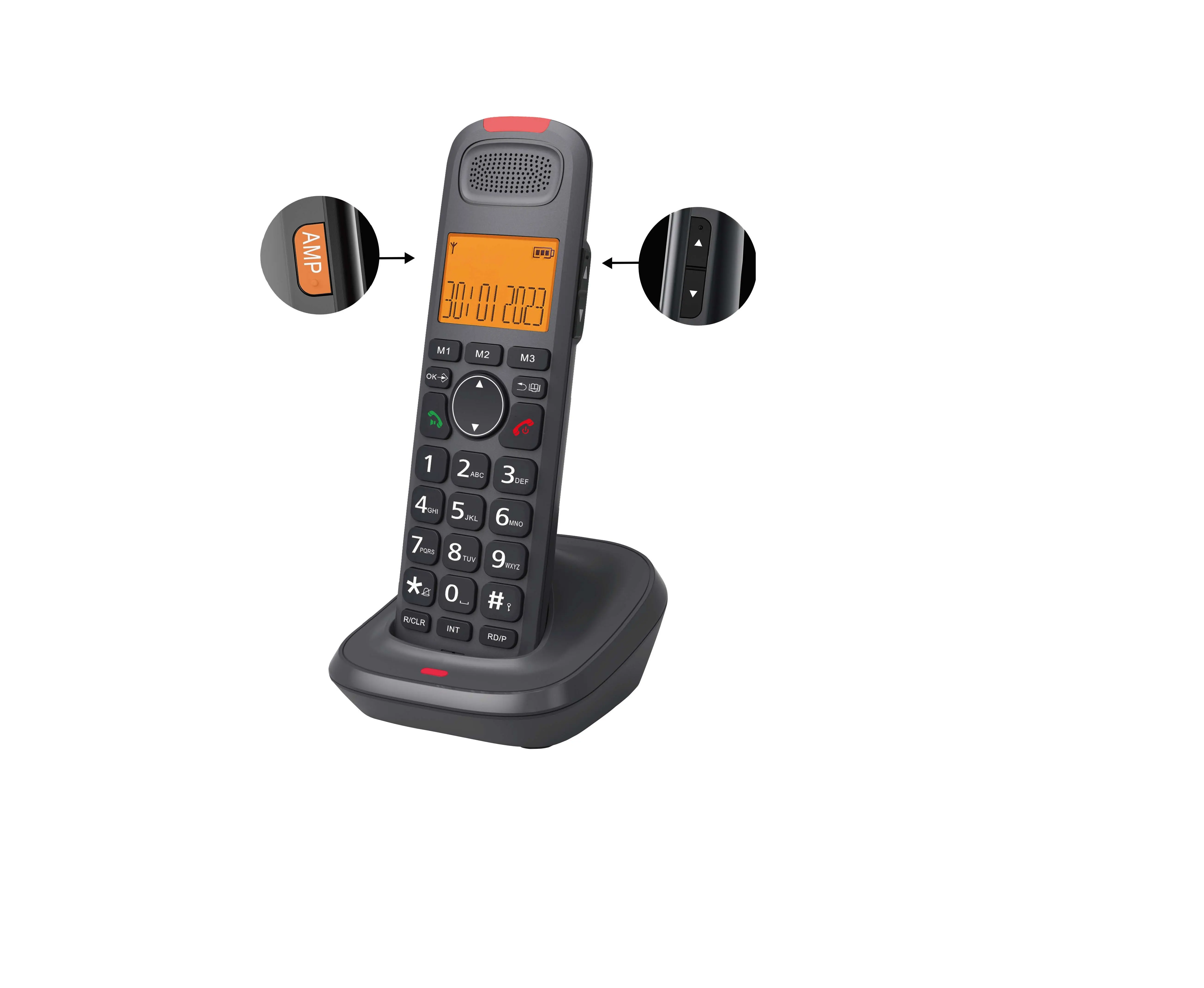 2024 New Arrival cordless phone DECT telephone Landline home phone for home office hotel