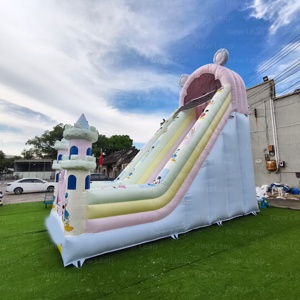 Château gonflable Yuedong Duck Pink Slide Park en PVC pour fêtes en plein air, toboggan aquatique pour tous les âges - Product Image 3