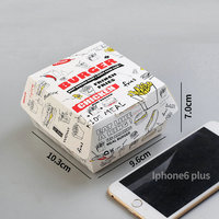Boîte d'aliment à emporter jetable personnalisée pour livraison boîtes d'emballage en papier pour traiteur frites hot dog hamburger pop-corn poulet
