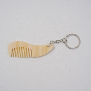 Peineta de bolsillo mini de acetato con diseño de caparazón de tortuga, portátil, colorida, para mujer y niños, con colgante y llavero. - Product Image 3