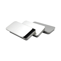 Vente en gros Boîte rectangulaire en métal personnalisé Boîte en métal empilable Mini boîte de conserve coulissante en métal