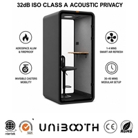 UNIBOOTH Système de ventilation moderne à haute efficacité, poste de travail insonorisé pour hôtel et usage intérieur, haute qualité