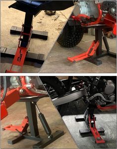 Support de levage pour moto tout-terrain, capacité 1000 lb, table élévatrice réglable en hauteur, support de levage 33140013 avec amortisseur hydraulique - Product Image 3