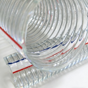 Tuyau flexible en <span class=keywords><strong>PVC</strong></span> avec armature en acier, transparent, pour aspiration et refoulement d'air, d'eau et de liquides - Product Image 6