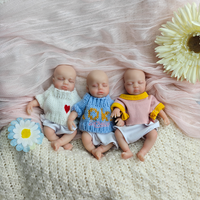 Poupées Reborn Miniatures en Silicone Réalistes de 6/8 Pouces, Fabriquées sur Mesure par l'Usine OEM, avec Peau Peinte à la Main et Expressions Personnalisables pour Cadeau/Modèle Pédagogique
