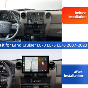 Radio <span class=keywords><strong>para</strong></span> Auto Android con GPS, Navegación, Pantalla Táctil, WiFi, Reproductor Multimedia USB, CarPlay, Autoradio DSP <span class=keywords><strong>para</strong></span> Land Cruiser 70/75/76/LC70/LC75 - Product Image 3