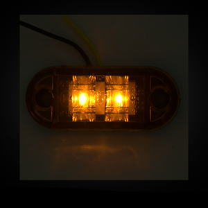 2 피라냐 LED 비즈 12V 24V LED 사이드 마커 조명 타원형 트럭 트레일러 클리어런스 테일 램프 - Product Image 3