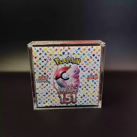 Kartu Pokemon Asli 151 Booster Box Edisi Jepang Paket Segel Mew Charizard EX Kartu TCG Seri Scarlet dan Violet