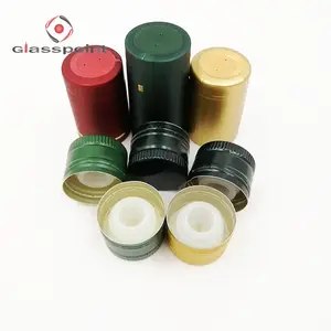 High quality aluminium olive oil bottle caps and shrinking sleeves