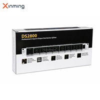 DS2800 Distributor Sinyal Audio Profesional 2-in/8-out Stereo Mono, Pemisah Sinyal Audio, Amplifier Distributor untuk Panggung
