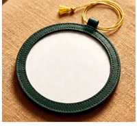 Pochette de présentation en cuir PU pour badges, sac de rangement pour épingles de point d'acier, étui de rangement pour broches, ornement de collection