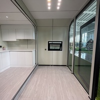 Modules de bureau prêts à l'emploi, maisons mobiles préfabriquées Apple Hut, livraison gratuite ; fabriqués en panneaux sandwich et en acier.