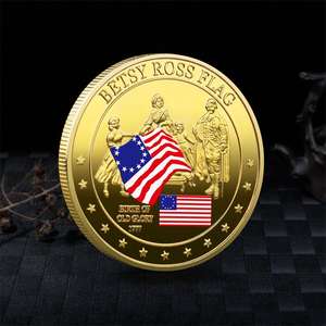America Flag Metal Coin Custom 1 Oz American <span class=keywords><strong>History</strong></span> Of Glory Gold Iron 3D Challenge Coins - Product Image 4