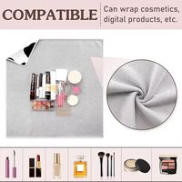 JOYSUN Trousse de rangement cosmétique en tissu magique, portable, auto-adhésive, sac de rangement pour cosmétiques