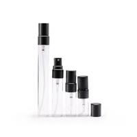 Bouteille rechargeable en verre pour échantillon, 1ml, 2ml, 3ml, mini vide, testeur de parfum, vaporisateur en verre, bouteille de parfum décente, 10ml