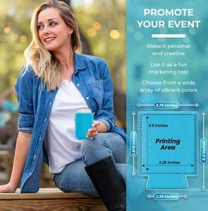 Portavasos Personalizados en Blanco para DIY con <span class=keywords><strong>2</strong></span> Imanes, Aislados de <span class=keywords><strong>Neopreno</strong></span> de 12oz y 16oz para Recuerdos de Boda, Fiestas, Exteriores, Bares y Hogar - Product Image 6