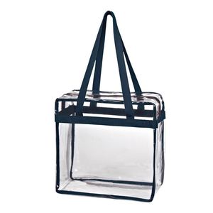 Sac fourre-tout transparent imperméable avec logo personnalisé, sacs de stade réutilisables en PVC transparent pour événements promotionnels - Product Image 6