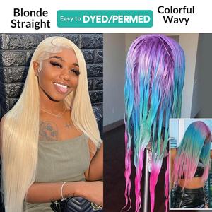 13x6 HD Lace Frontal <b>Wigs</b> Blonde Color ,hd Full Lace <b>Wig</b> Raw <b>Hair</b> Cuticle Aligned <b>Hair</b>, Glueless <b>Human</b> <b>Hair</b> <b>Wigs</b> for Black Women - Product Image 5