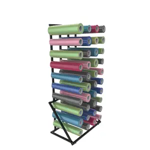 Mtfun Vinyl Roll Holder Vinyl Storage Rack with 12/24 Compartments Wall Mount with 2 Hook Craft Vinyl Roll Keeper for Craft Room Closet Studio, Size