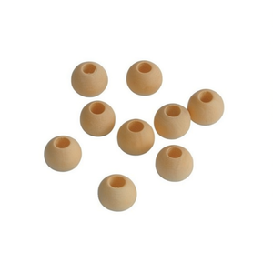 Ilan Wooden <b>Bead</b> 20mm <b>Large</b> Hole Round Polished Durable For Garment Accessories - Product Image 1