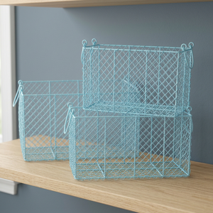 Juego de 3 cestas de alambre metálico - Product Image 3