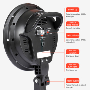 Sh 45W Đèn LED bóng đèn Polyethylene cao phản xạ hạt ảnh studio ánh sáng đứng nhiếp ảnh chiếu sáng Kit - Product Image 4