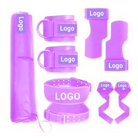 Logo personnalisé Ensemble de coussinets de protection pour haltères et squats Ceinture de musculation Sangle de cheville Accessoires d'équipement de fitness Poussées de hanche