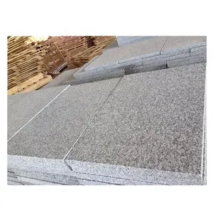 G603 padang trắng màu Xám Granite flamed lát đá tấm sàn gạch