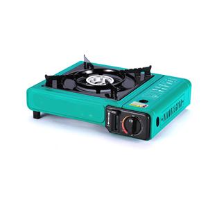 Estufa de Gas Portátil Panda de Acero Inoxidable con Encendido, Diseño de Una Pieza, 8 Deflectores de Viento, Uso en Todas las Estaciones, Operación Manual - Product Image 1