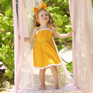 Ropa de Verano para Bebés, Vestidos de Princesa para Niñas, Vestido de Encaje con Lazo de China - Product Image 2