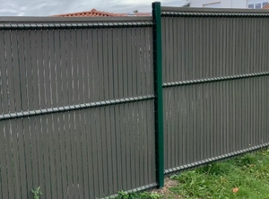 Lames de clôture d'intimité en PVC rigide, panneaux de jardin à bandes verticales 3D - Product Image 5