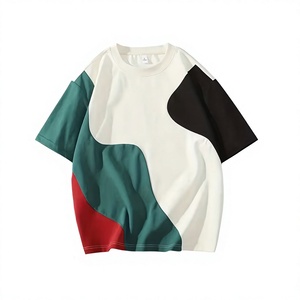 T-shirt pour homme avec logo personnalisé, fabricant OEM ODM, vente en gros, t-shirt en coton lourd pour homme, vêtements streetwear surdimensionnés - Product Image 1