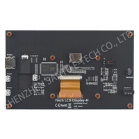 7 pouces 5 points PCAP capacitif USB panneau d'affichage tactile TFT LCD IPS écran 1024x600 résolution pour Raspberry Pi