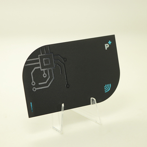 Frosted PVC Blue Gold Silver Laser Foil <strong>Logo</strong> <strong>Custom</strong> Print NFC <strong>Card</strong> - Product Image 4