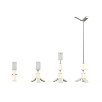 Lampes de camping portables avec support, lampe torche LED rechargeable 500LM, 3 modes de couleur