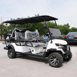 Carrito de Golf Eléctrico de 6 Plazas Personalizado por el Fabricante, Buggy de Golf con Altavoces, Autobús Turístico de 4 Ruedas en Venta - Product Image 3