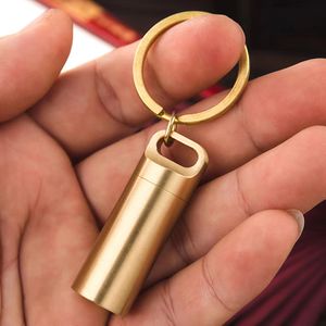 Boîte à pilules en aluminium colorée avec logo personnalisé étui porte-médicaments porte-clés étanche pour médicaments porte-clés capsule mini boîte à pilules porte-clés - Product Image 2