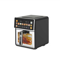 Freidora de Aire Digital Anbolife de 6L con Ventana y Pantalla Táctil, 12 Programas Preestablecidos, Cesta Desmontable Antiadherente, Apta para Lavavajillas, OEM/ODM