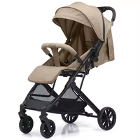 Poussette bébé 3 en 1 de luxe en coton, siège auto pliable, cadre en acier inoxydable léger, roues 360°, capacité de charge de 20 kg