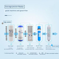 Sistem Filter Air Reverse Osmosis 7 Tahap 100GPD di Bawah Meja dengan Kartrid Mineral Alkali dan Lampu UV